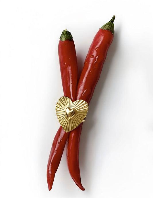 Stainless Steel Statement Rings Heart Casual Daily Simple Series Women's jewelry