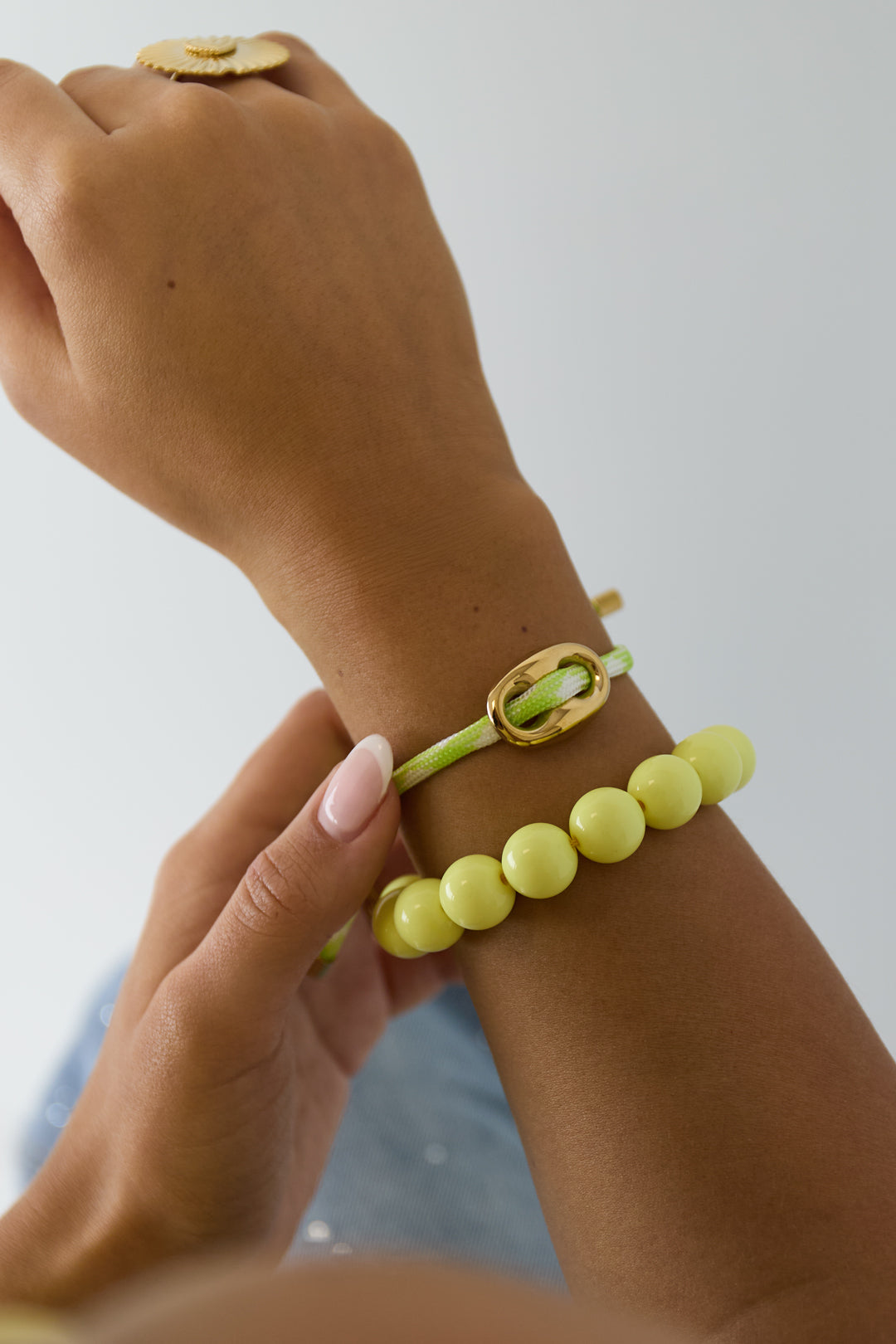 Bracelet with button detail
