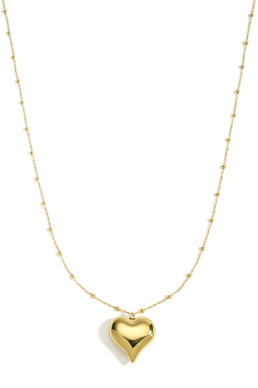 Stainless Steel Long Necklaces Heart Casual Daily Simple Series Women's jewelry