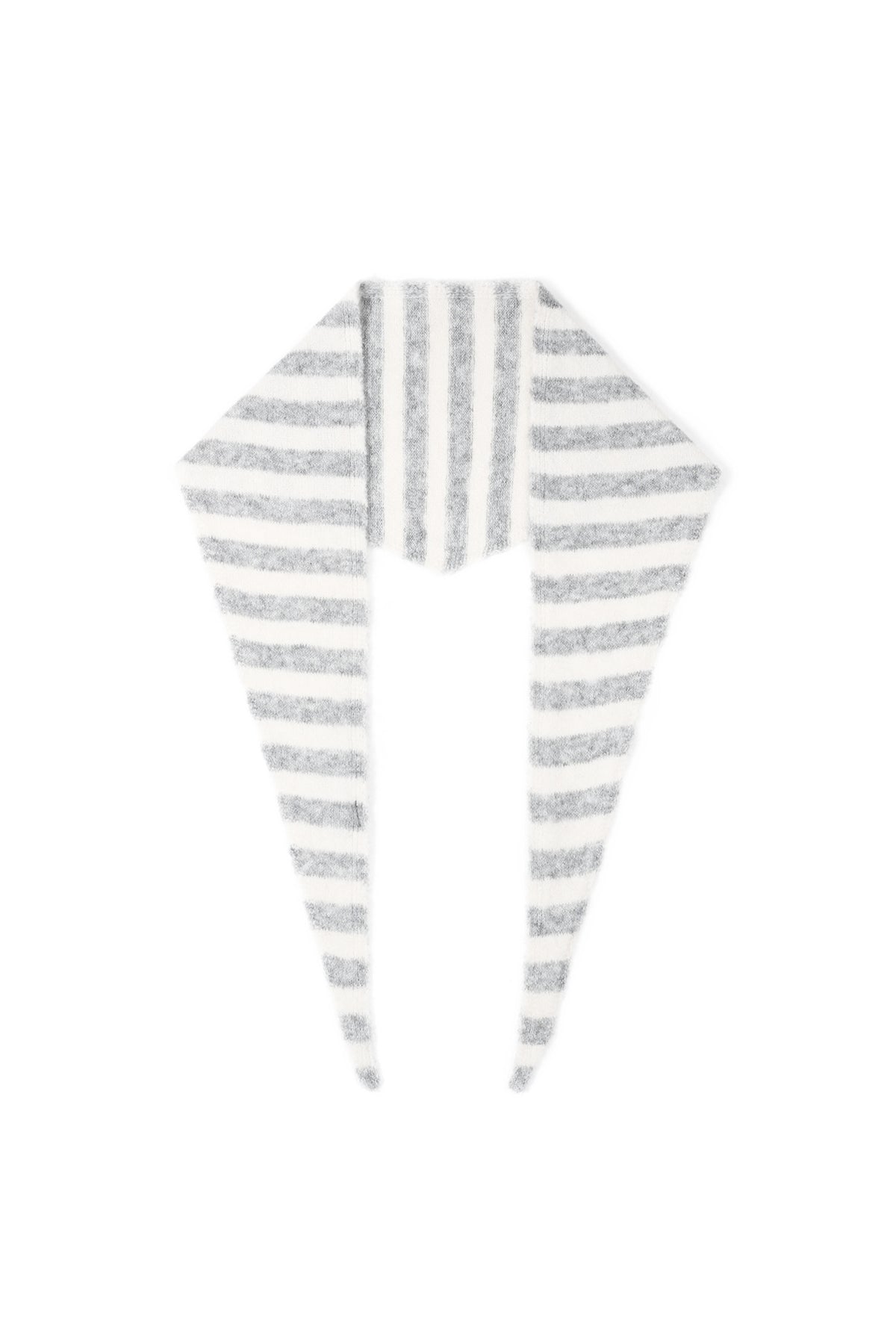 Minimal Striped Triangle Scarf