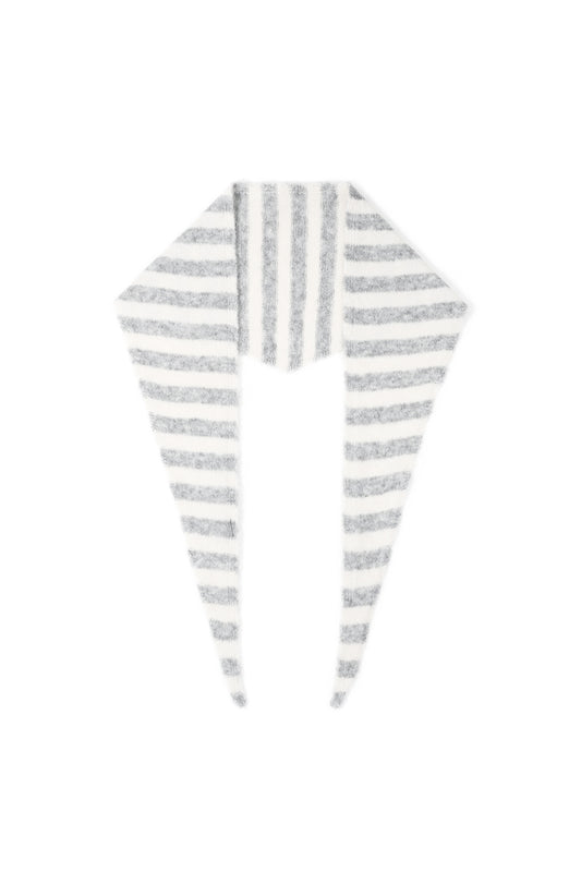 Minimal Striped Triangle Scarf